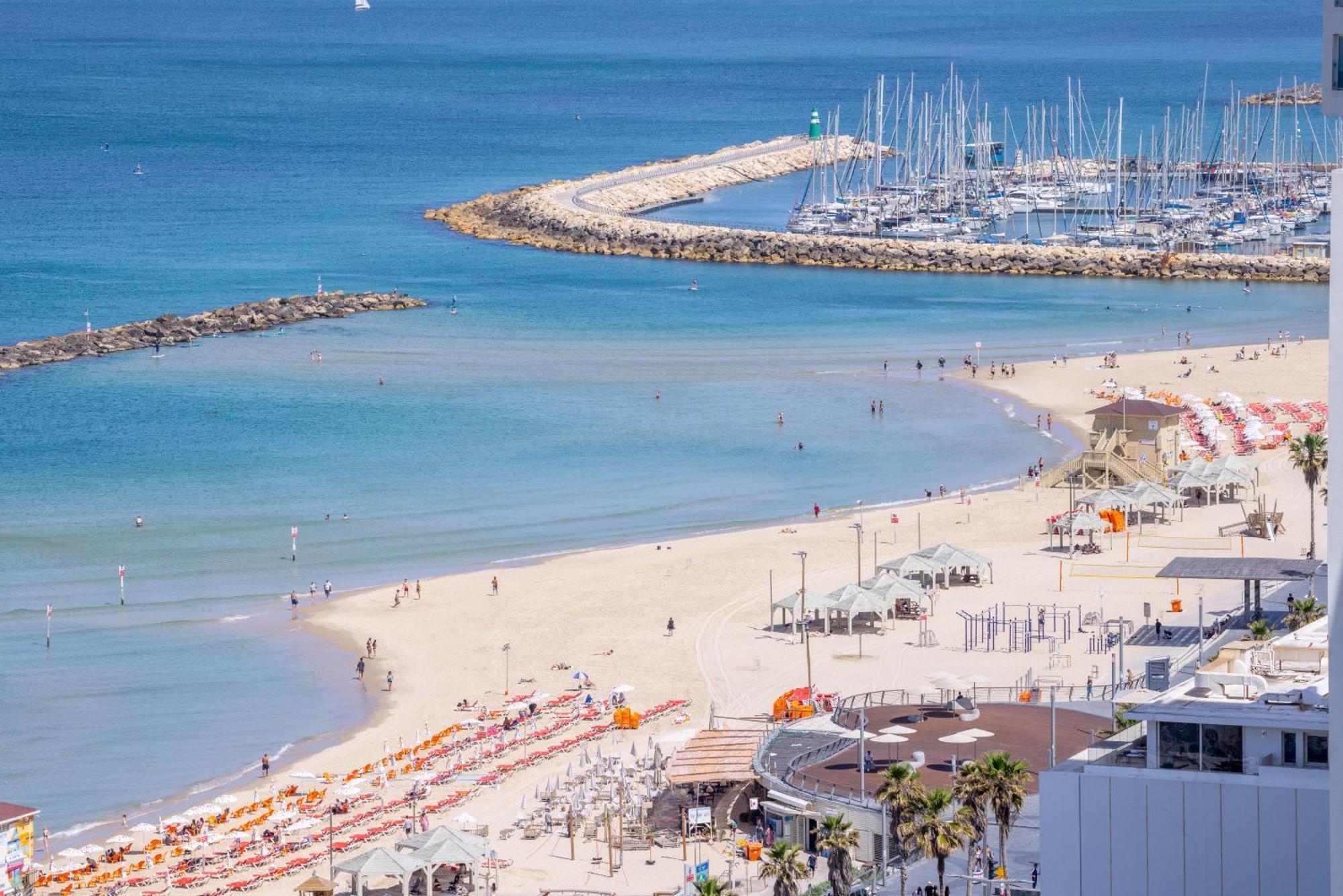 Superb Beachfront Apartments With Shelter By Sea N' Rent تل أبيب المظهر الخارجي الصورة